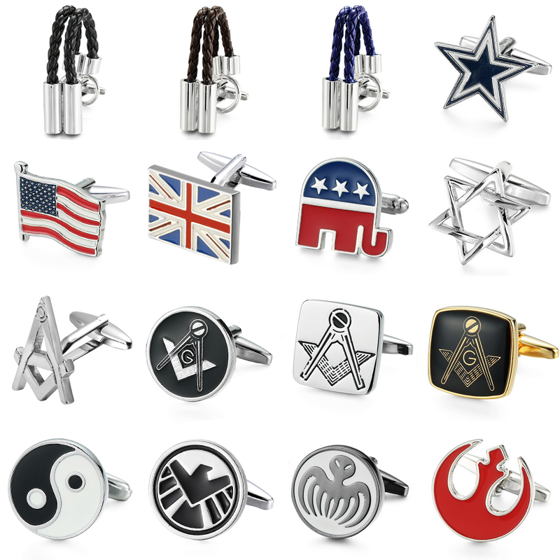 Men'S Accessories High End - Klasyczne męskie francuskie spinki do mankietów