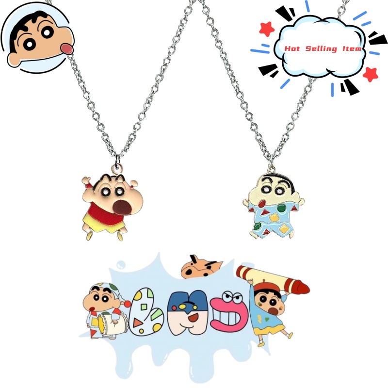 Mens Accessories Style - Naszyjnik z kreskówki Crayon Shin-chan, uroczy