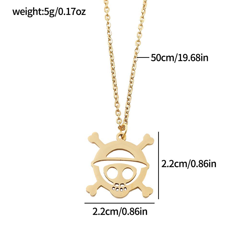 Anime Czaszka Stop Metalu Pust – Men Accessories Necklace recenzja i cena