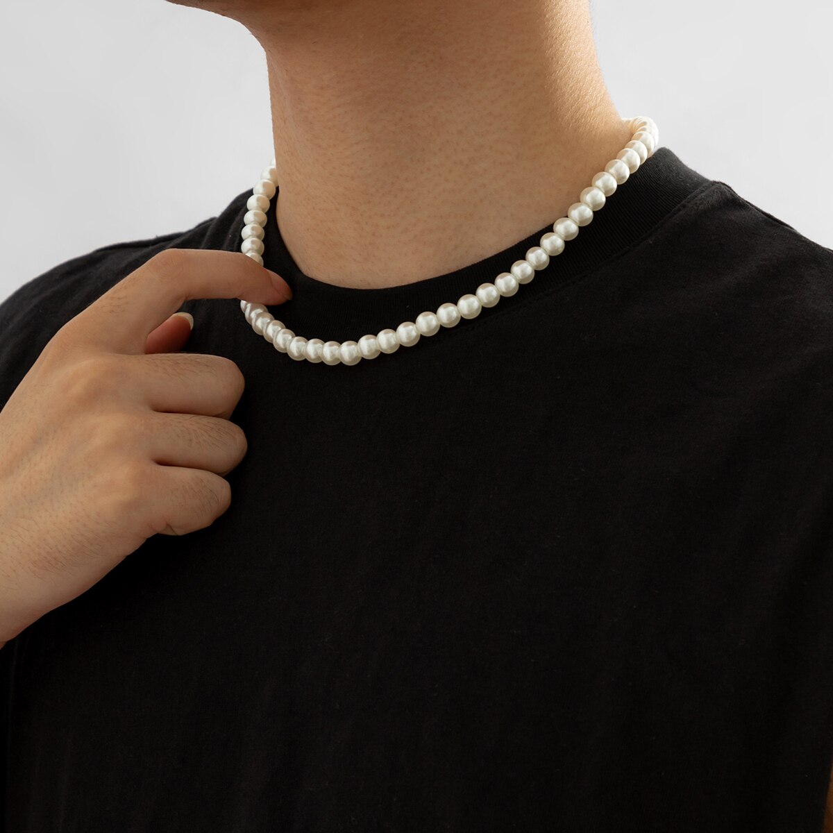 Prosty krótki naszyjnik z kora – Men Accessories Neck Chain recenzja i cena