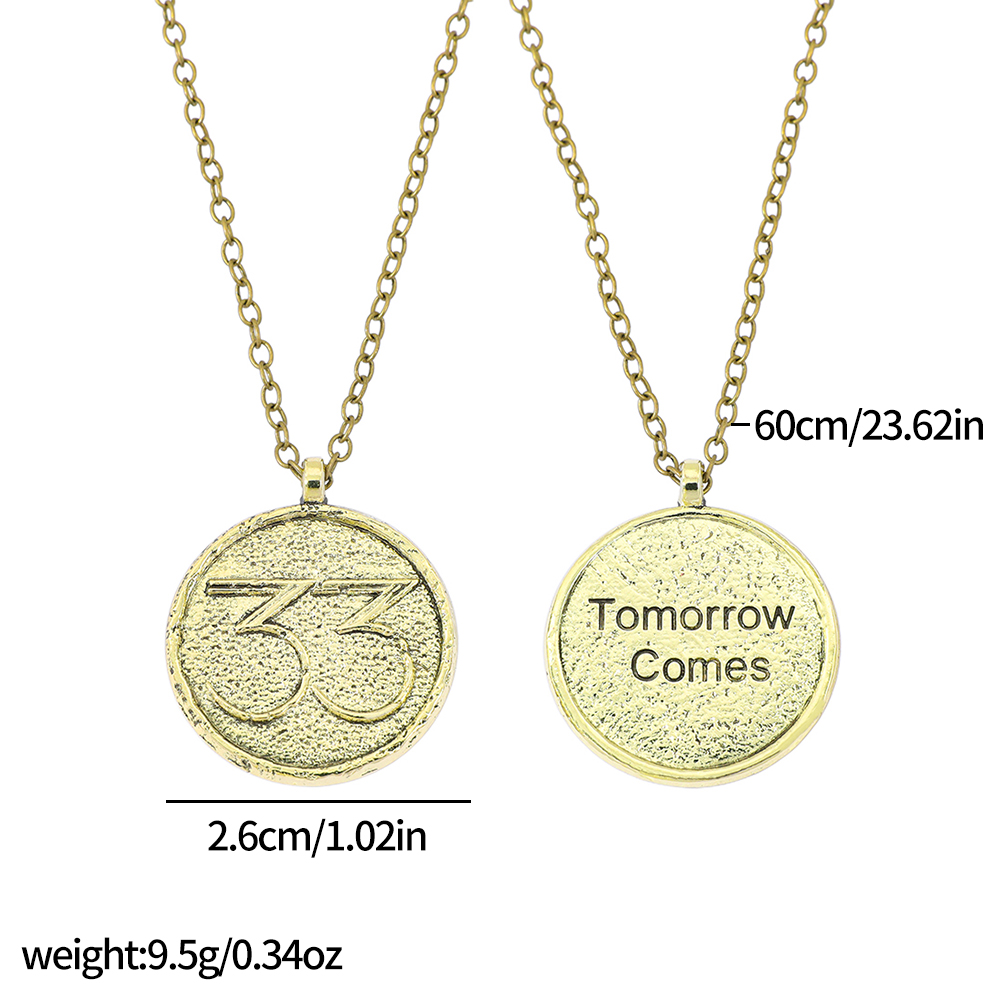 Naszyjnik z monetą w stylu vin – Men Accessories Necklace recenzja i cena