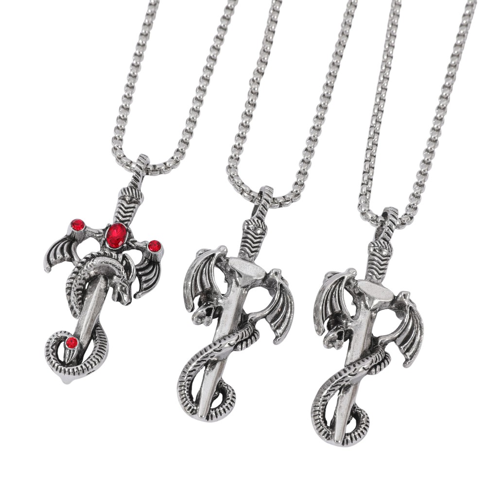 Retro wielobarwny naszyjnik ze – Men Accessories Necklace recenzja i cena
