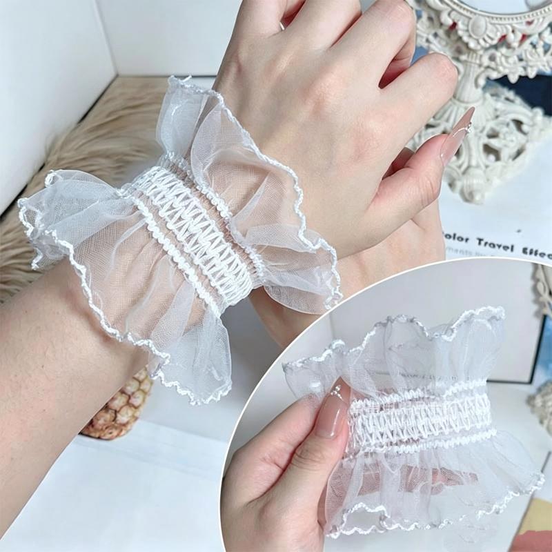 1/2 szt. Koronkowe białe rękaw – Men Accessories Tips recenzja i cena