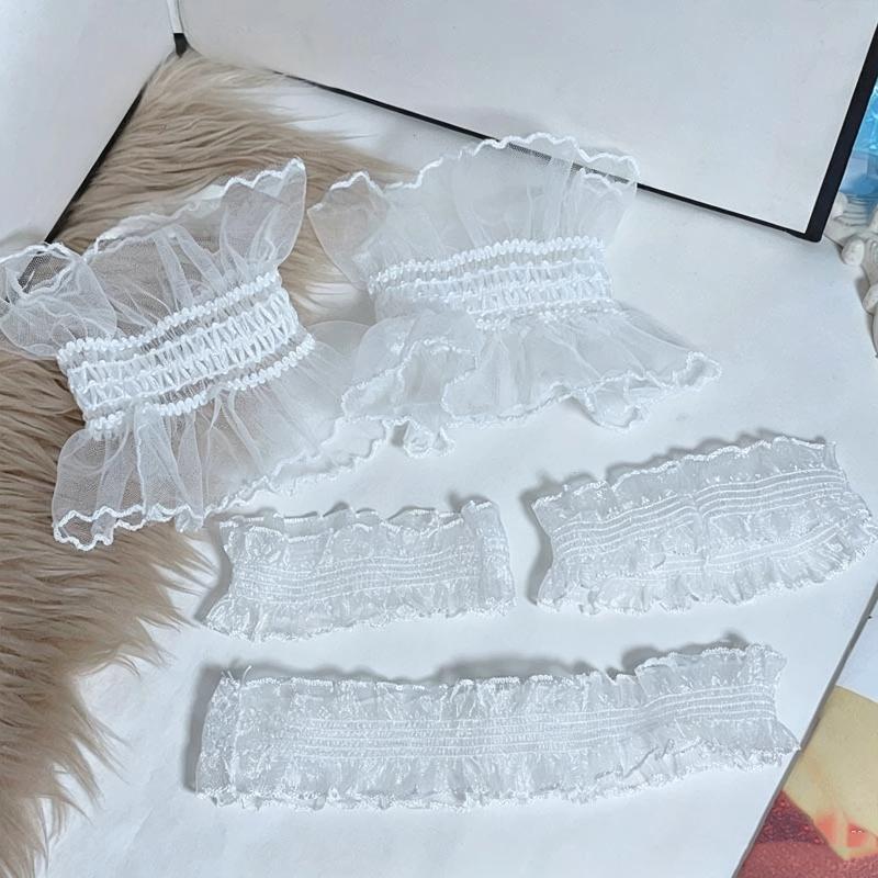 1/2 szt. Koronkowe białe rękaw – Men Accessories Tips recenzja i cena