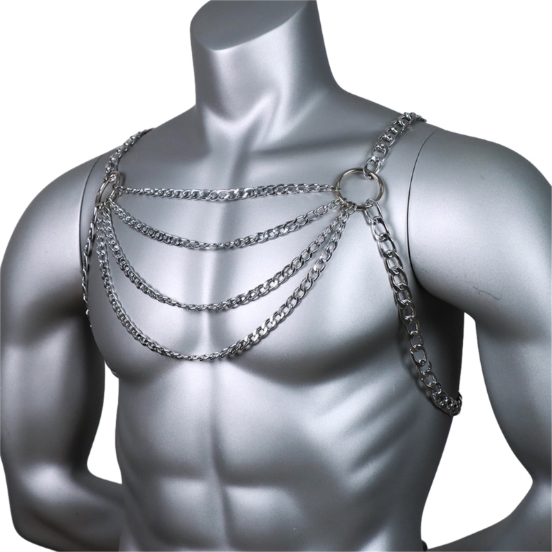 Męski seksowny metalowy łańcus – Mens Accessories Style recenzja i cena