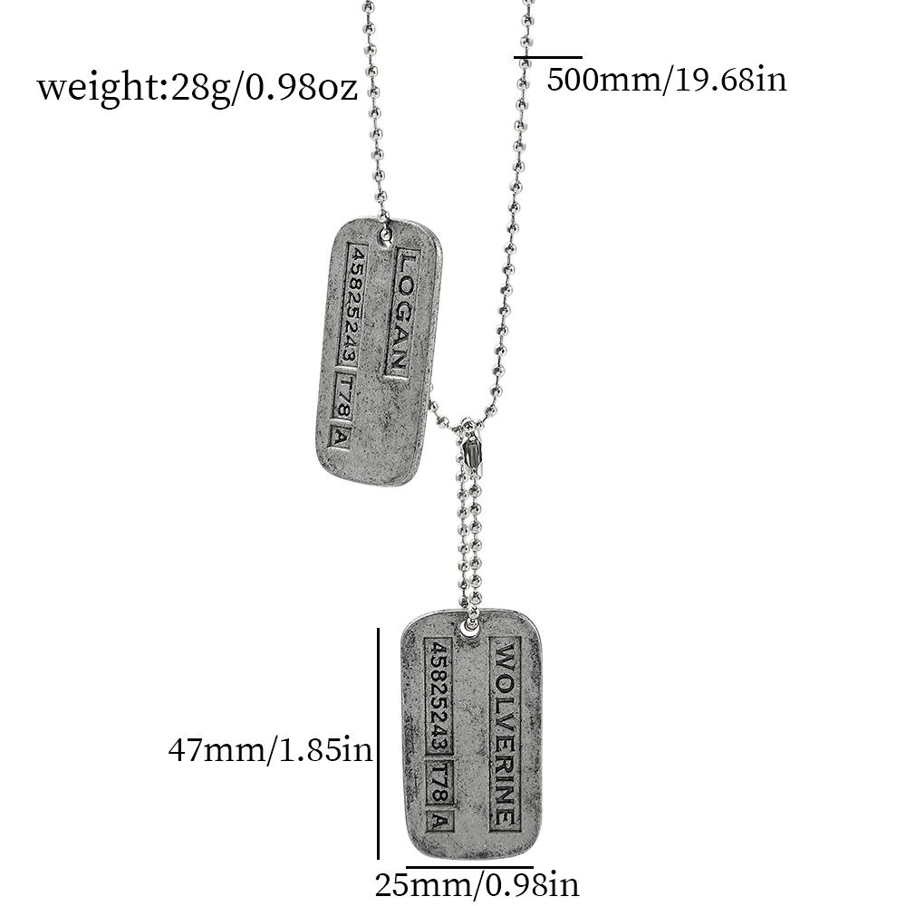 Naszyjnik z kartą wojskową X-M – Men Accessories Necklace recenzja i cena