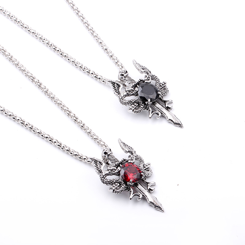 Naszyjnik Krzyż z Czarnym Kami – Men Accessories Necklace recenzja i cena